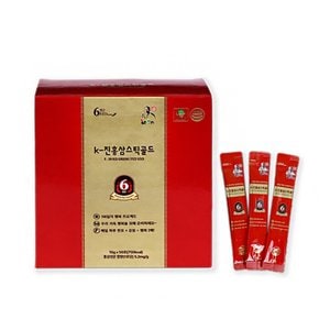 자죽염 국산 6년근 홍삼농축액 K-진홍삼스틱골드 (50개입)