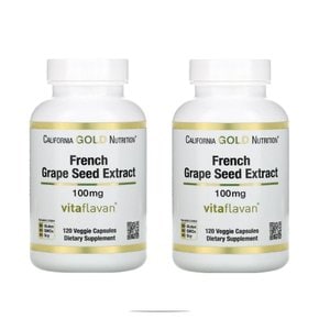 포도씨추출물 CGN 프랑스산 포도씨 추출물 100mg 120베지캡슐 X 2통