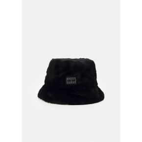 우먼 타미 진 퍼지 버킷햇 벙거지모자 - Hat - black/bleached 스톤 8493940