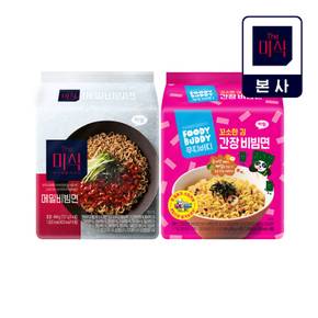 메밀비빔면 121g 4봉 + 푸디버디 간장비빔면 4봉