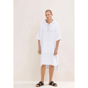 5128801 TOM TAILOR SURFPONCHO MIT KAPUZE - Dressing gown white