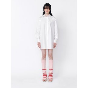 REGLAN SHAPE LONG SHIRT_WHITE