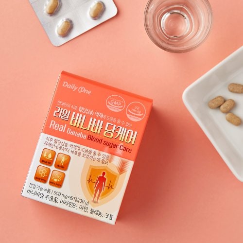 데일리원 리얼 바나바 당케어 500mg X 60정 2통 3