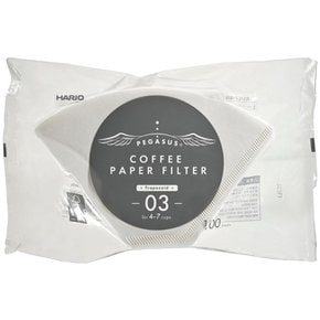 페가수스 홈카페 감성 커피필터 화이트 100매 PEF-03-100W 4-7잔용