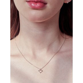 clotty heart necklace