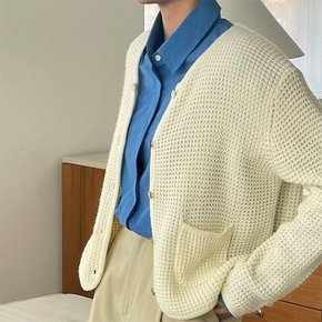 이르덴 와플 니트 가디건_F1883