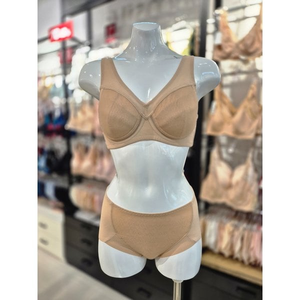[시흥점] S 비너스)24S/S 바디미 풀사이드 스트레치 기능성 브라 팬티 세트  VGBM144+VPTM144C-SK