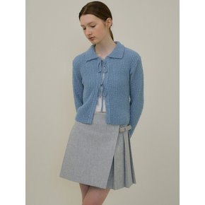 [2color] 106 tweed pleats skirt