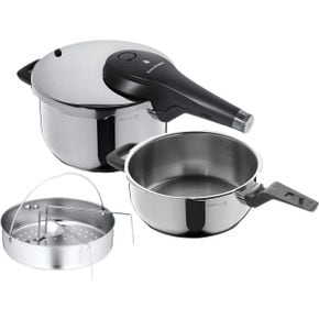 영국 wmf 압력밥솥 WMF Cromargan 스테인리스 스틸 Perfect Premium 2-Piece Pressure Cooker 4.