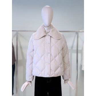 듀엘 [파주점] 니트 카라 구스 다운 점퍼 L254PSG034