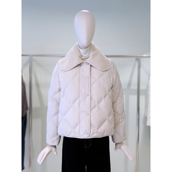 [파주점] 니트 카라 구스 다운 점퍼 L254PSG034