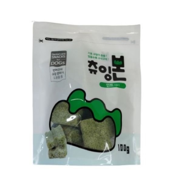 치석제거껌 츄잉본 민트껌 100g X ( 2매입 )