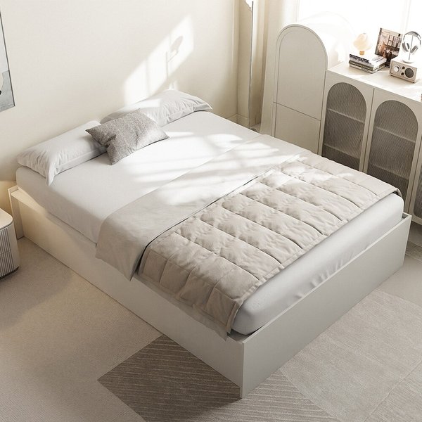 [숨결]침대와 수납을 동시에 리프트업 벙커 수납 퀸침대-높이280