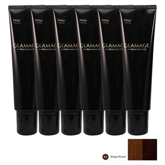  Hoyu Glamage Hair Manicure 호유 글라메이지 헤어 매니큐어 베이지 브라운 83 150g 6팩