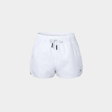 배럴 우먼 트리밍 배색 3부 워터 쇼츠 화이트 (B5SWWBS043WHT)