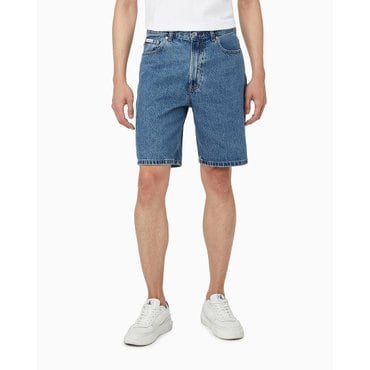 Calvin Klein Jeans 남성 스트레이트핏 90s 미드블루 데님 쇼츠(4RB931G)