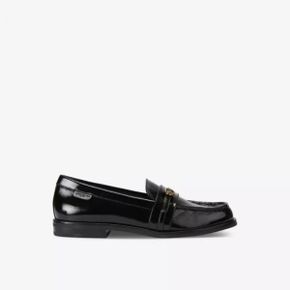 5468435 KURT GEIGER LONDON Mayfair slim buckle-embellished flat patent-leather loafers