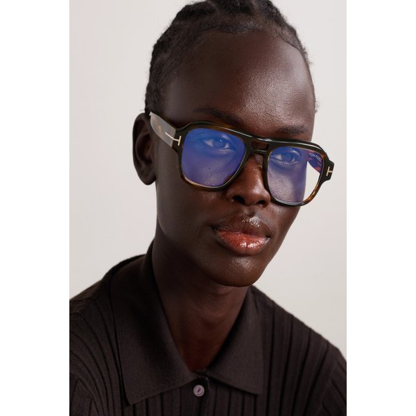 에비에이터 스타일 톨토이즈쉘 아세테이트 안경테 46376663162983998