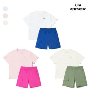 행사키즈 버디 반팔티 반바지 상하의 세트 1팩 티바지 세트구성 3컬