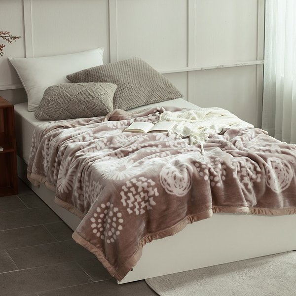 [애끌리아] 두툼한 플로렌스 HR 양면 밍크 극세사 담요 (150*200)