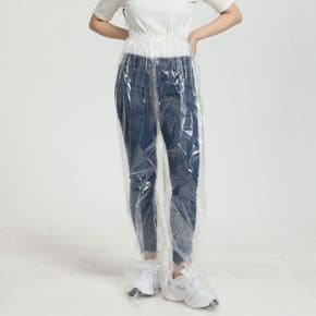 일회용 비닐 낚시웨어 하이킹유니크 방습 우비바지 바지 투명