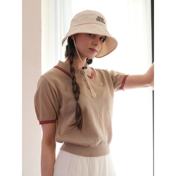 플랜 카라넥 썸머 반팔니트 BEIGE