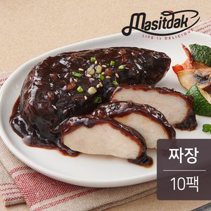 맛있닭 소스 통 닭가슴살 짜장 100g 10팩