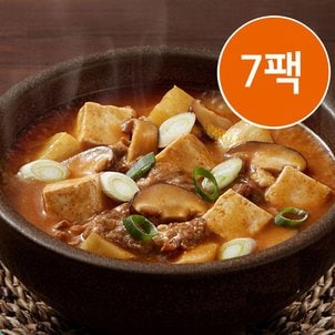  교동 차돌된장찌개 450gx7팩/칼칼한 육수에 차돌양지의 고소함까지