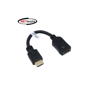 엠지솔루션 [NMC-HF015B] NETmate NMC-HF015B HDMI 1.4 연장 케이블 0.15m (FullHD 3D)