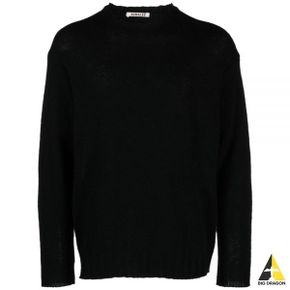 오라리 SHETLAND WOOL CASHMERE KNIT PO (A23AP02SC BLACK) (셰틀랜드 울 니트)