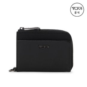 [TUMI KOREA] 보야져 L-지퍼 카드 케이스 블랙/건메탈_0196203DGM