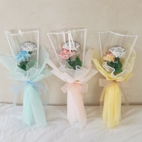 정화 비누꽃 카네이션 진주 꽃다발 어버이날 스승의날 생신 선물