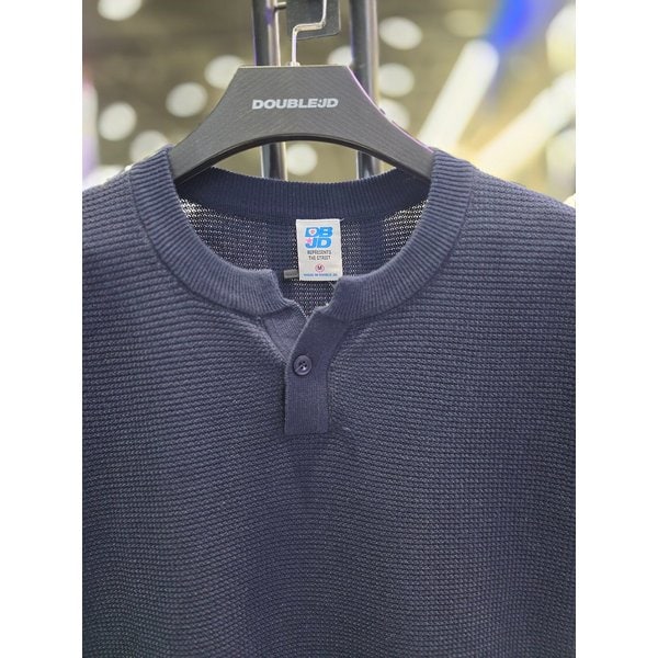 [시흥점] 26 1버튼 라운드니트 반팔티(네이비)/JHZZ10408NV