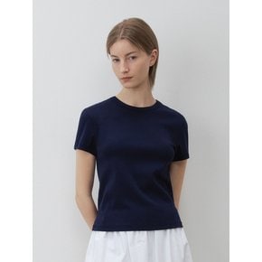 Plain cotton t-shirt (Navy)