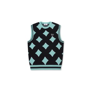 WAAC(왁골프)Men Circus Knit Vest_WMWAA24603BKX