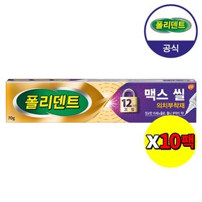 (대용량)폴리덴트 맥스 씰 의치 부착재 70g x10개