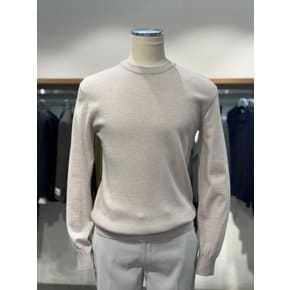 [파주점] 남성 25 F/W 아이보리 모 100% 라운드넥 긴팔 니트 RRCMKT01A