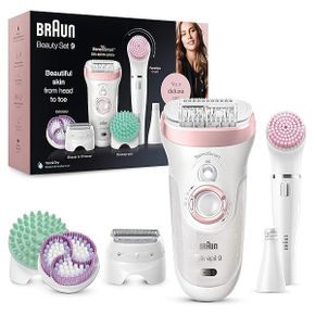 독일 브라운 제모기 여성용 브라un 실크epil BeautySet 9 9995 Deluxe 9in1 Wireless Wet Dry ha