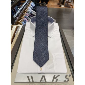 닥스 24년 S/S DAKS 신상품 실크혼방 자가드 체크 넥타이 DKG1ACF1240G1 (구매시사은품증정)