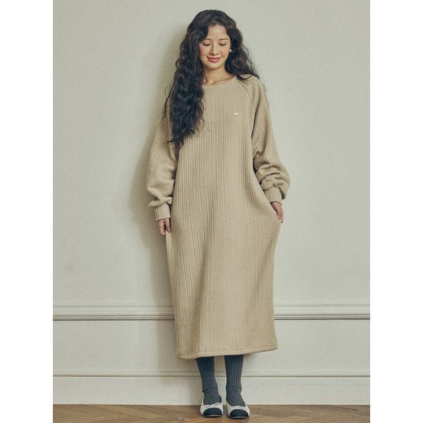 [기모] 아늑이 오버핏 원피스 (2COL-NEW) Y50058