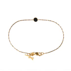 오니체 옐로블랙 브래슬릿, Onice Yellow&Black Bracelet 17.7cm, 14k yellow gold, black gold