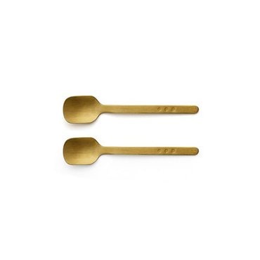 엑스투 Amabro 아마브로 Dessert Spoon (Set of 2) 디저트 스푼 골드 (주문 후 3개월 소요)