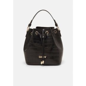 5181118 DKNY EAST SIDE BUCKET - Handbag black/gold