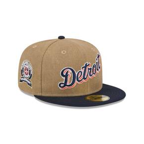 디트로이트 타이거즈 캔버스 크라운 59FIFTY 5950 Fitted Hat 8955337