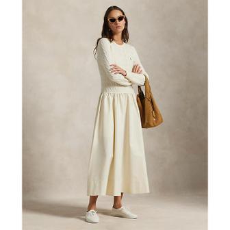 폴로 랄프 로렌 여성 하이브리드 케이블 스웨터 드레스(WMPODRSNFA20995100)