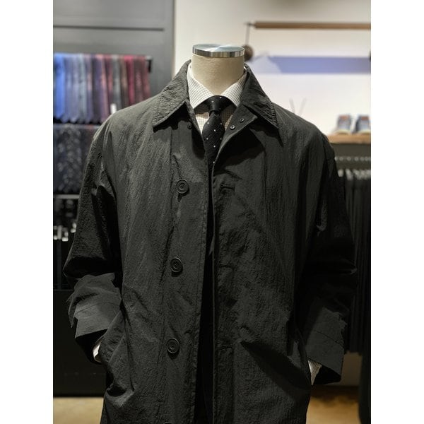 [시흥점] S/S 블랙 나일론 루즈핏 트렌치 코트 ( RPIMBH05A)