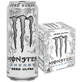 [해외직구] Monster Energy 몬스터에너지 무설탕 제로 울트리 에너지 음료 473ml 4캔