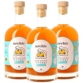 프랑스 Archie 아치 오가닉 사과 사이다 비니거 식초 500ml 3팩