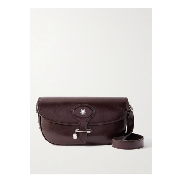 베케트 장식 글로스 텍스처 가죽 숄더 백 초콜릿 46376663162830423