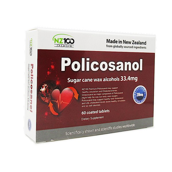 뉴질랜드 NZ100 Policosanol 폴리코사놀 33.4mg 60정